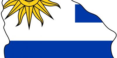 Karte Urugvaja karogu