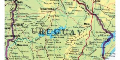 Karte Urugvaja